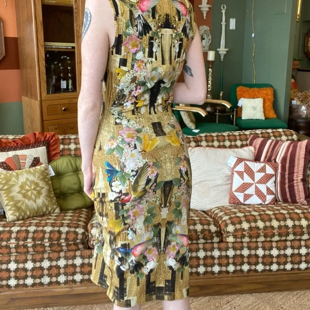 Alexander McQueen Resort Hummingbird Dress - Picture 4 of 6